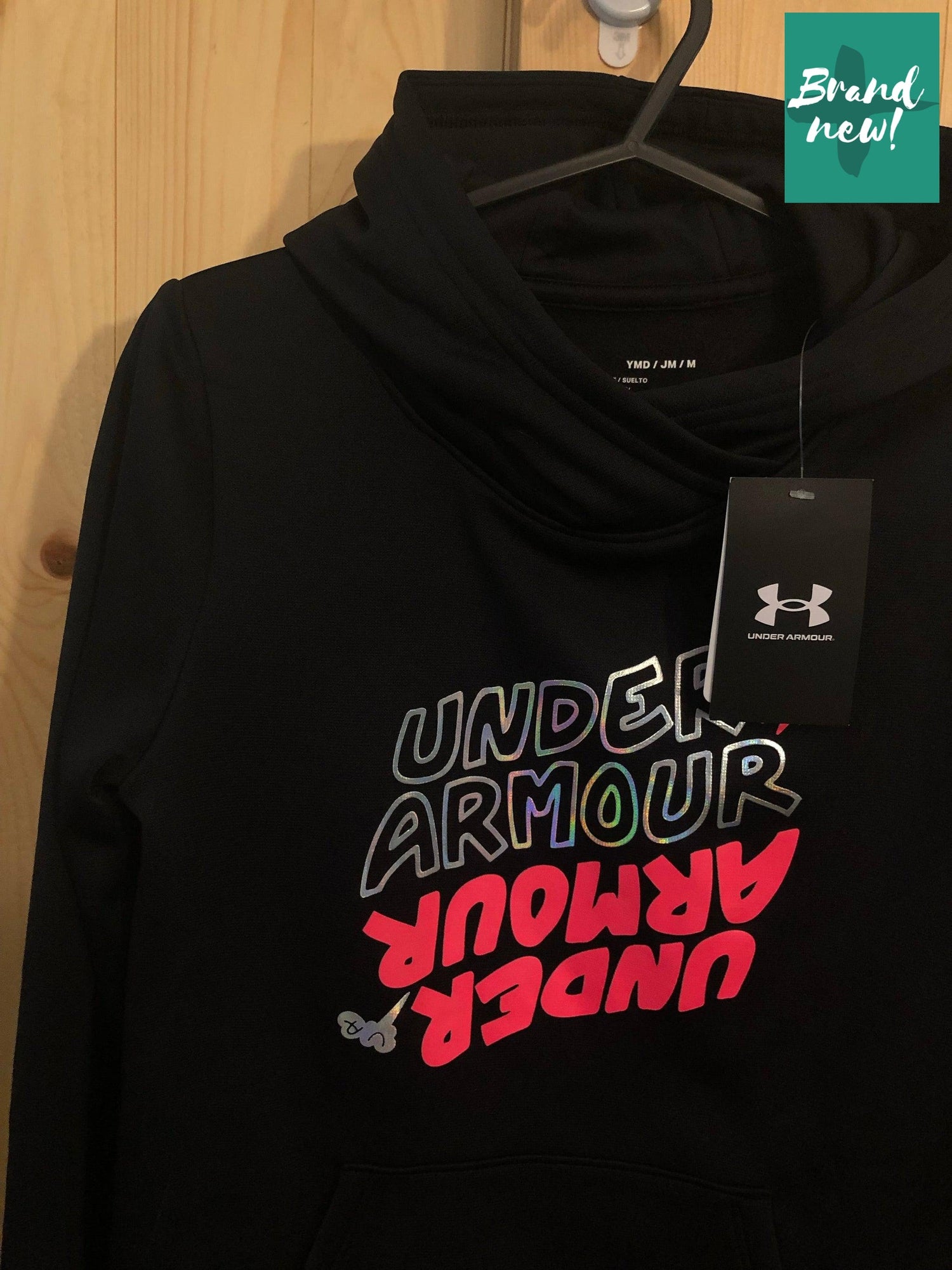 Under Armour Youth Medium Hoodie Emerald Outdoors